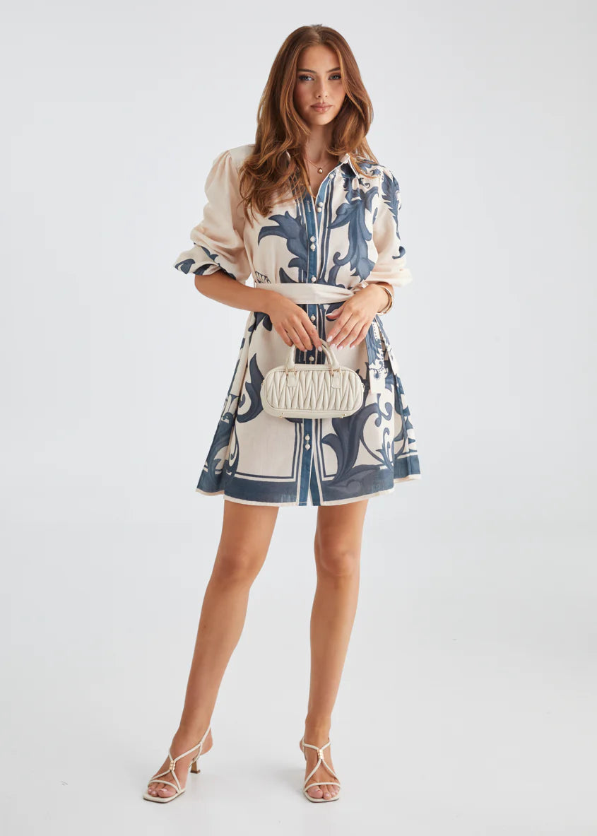 Nicoletta Dress - Cream Zayna