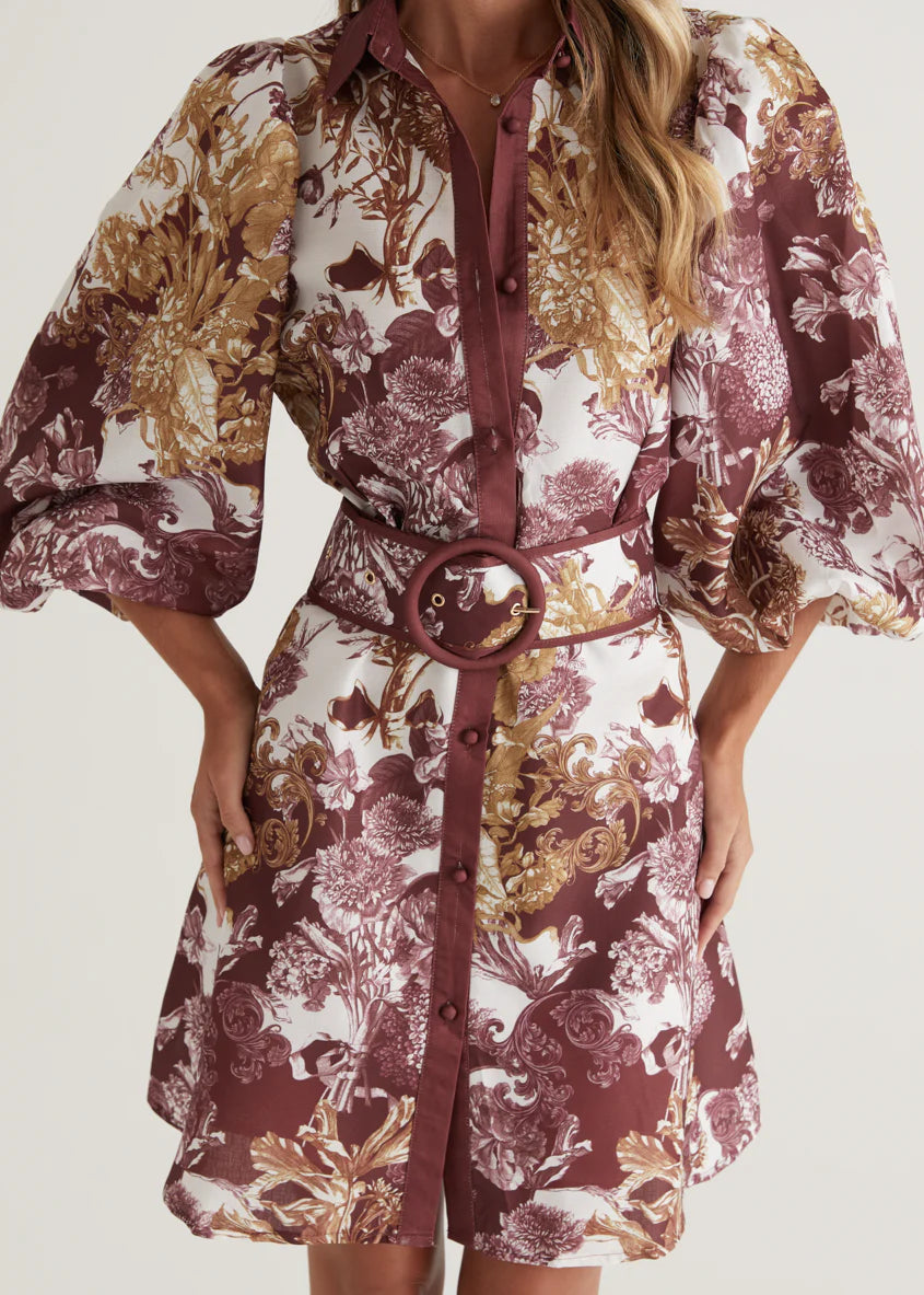 Tavana Dress - Merlot Chateau