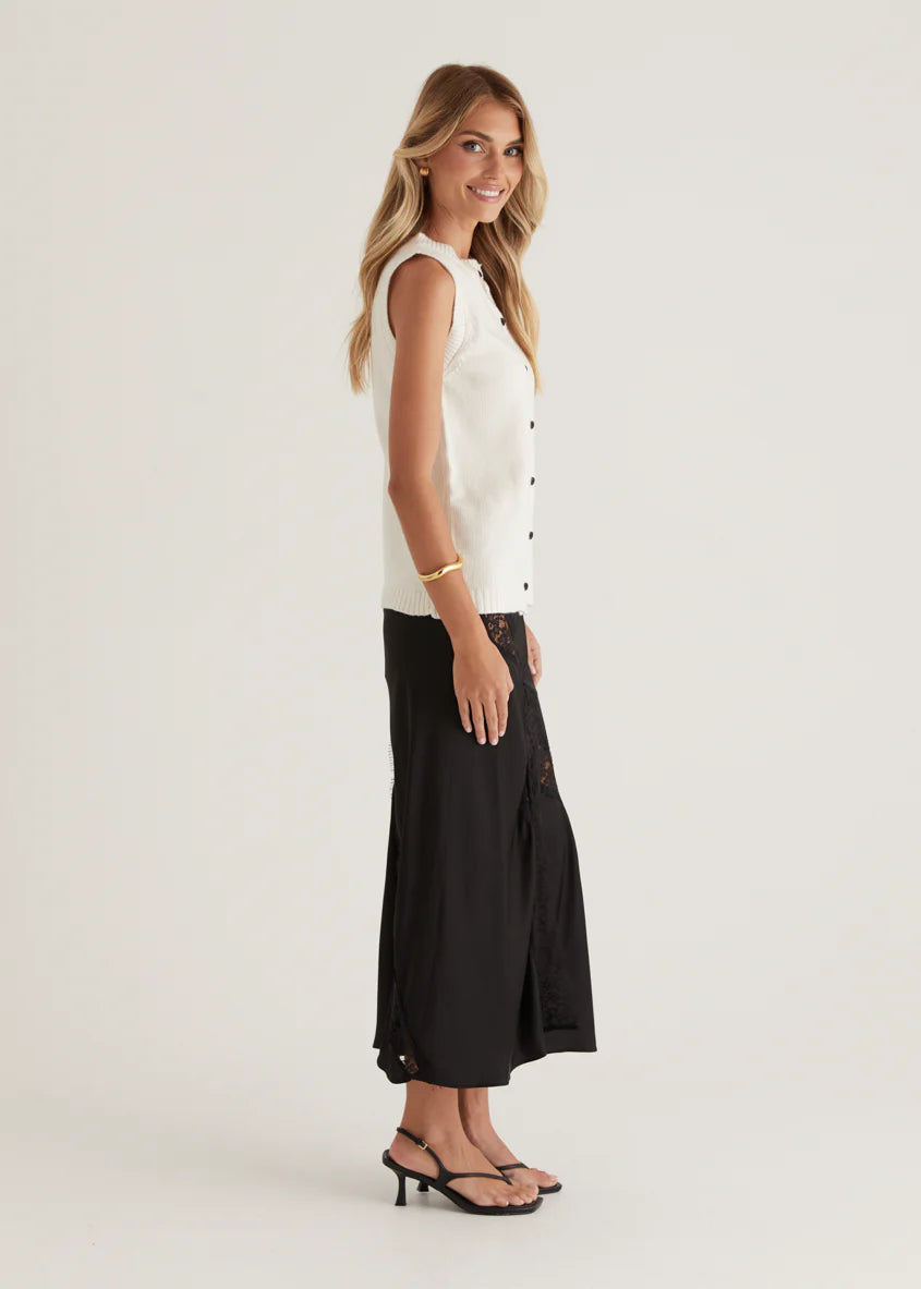 Byala Knitted Vest - Beige