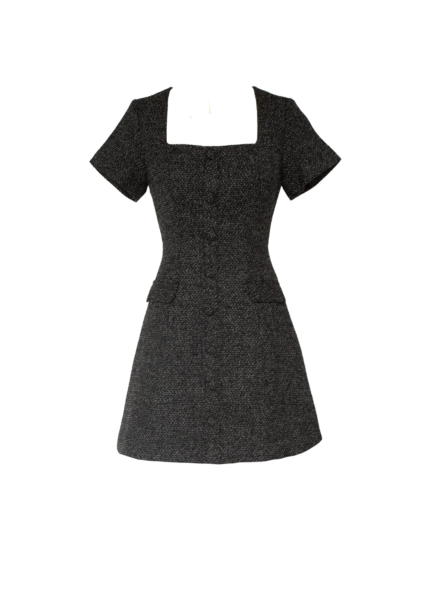 Silvia Dress - Black Marl