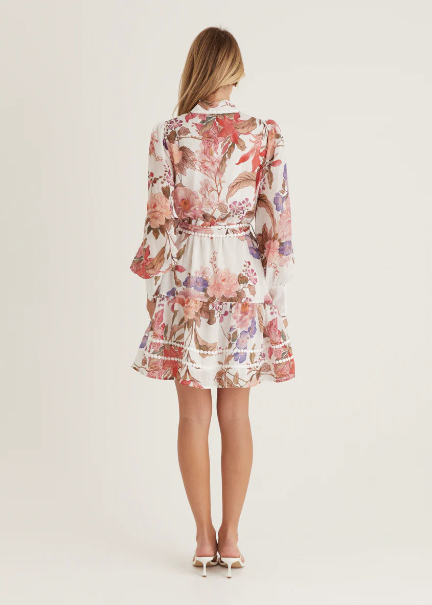 Aaliyah Dress - White Floral