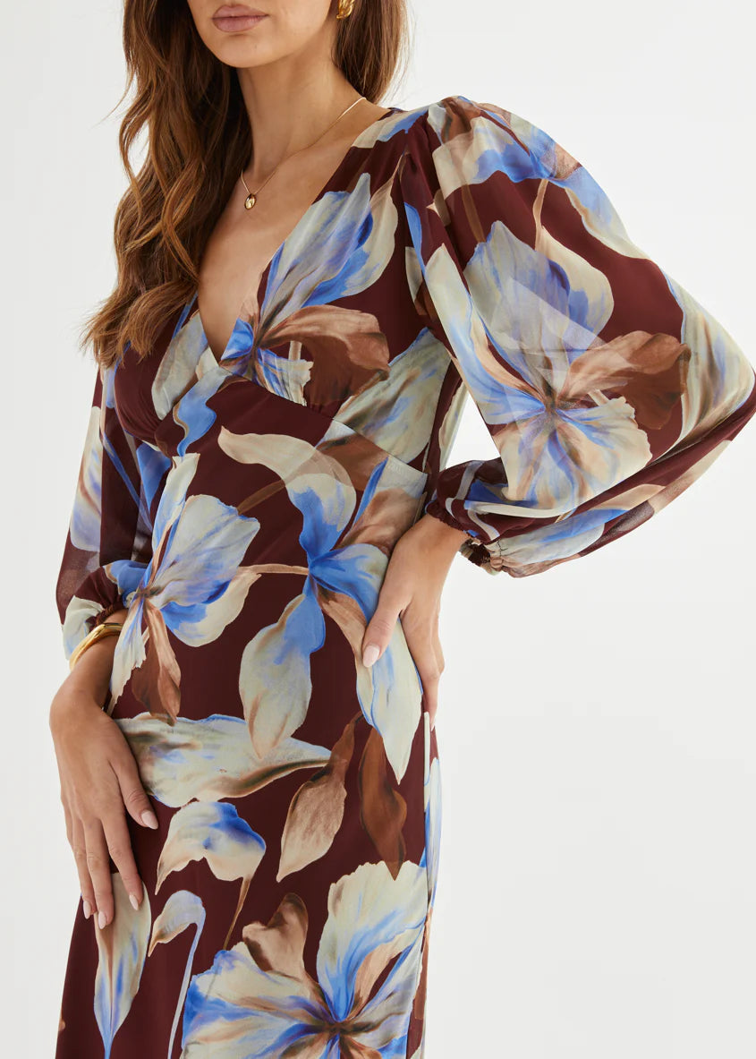 Mendez Maxi Dress - Burgundy Anya