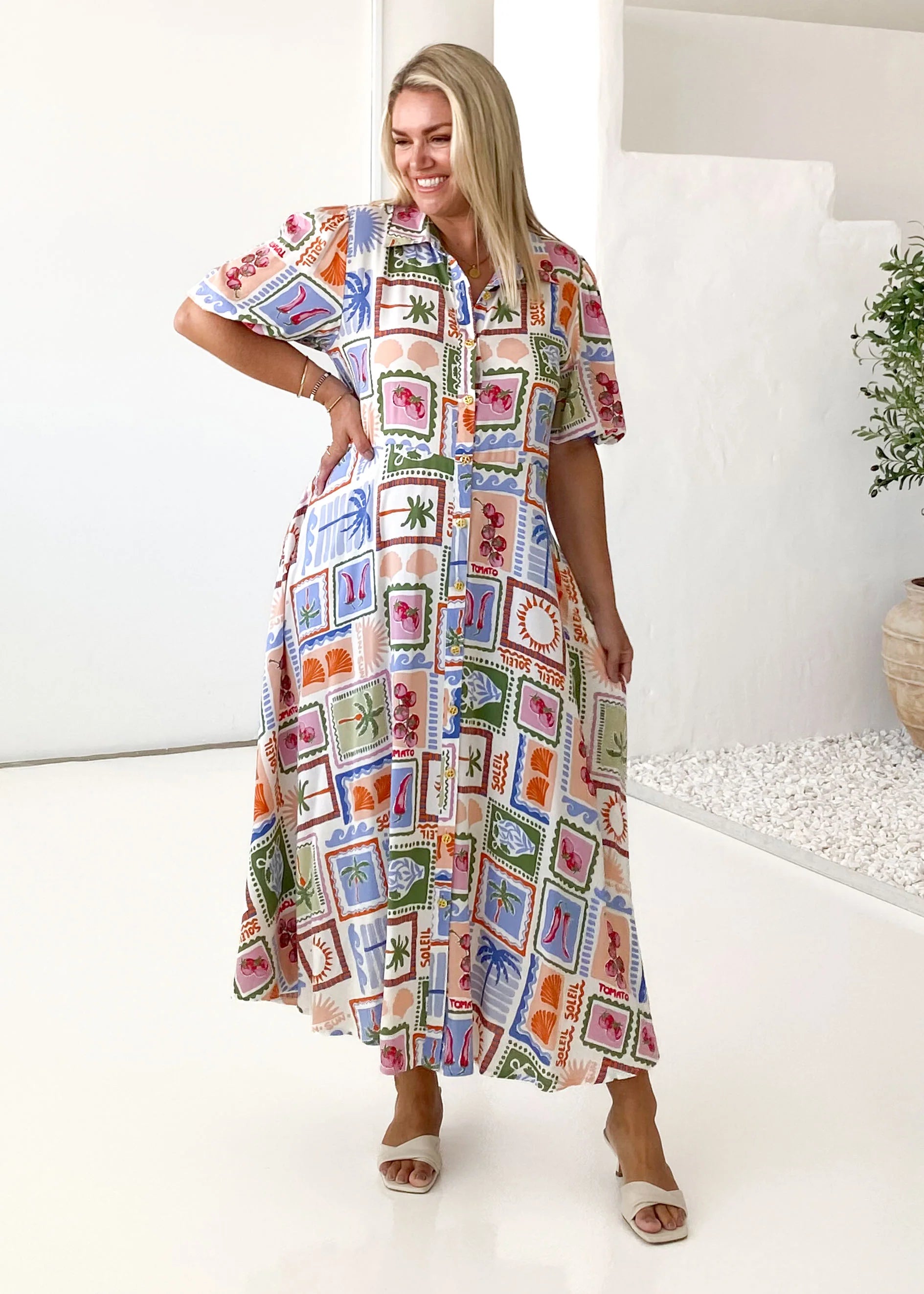 Charmaine Maxi Dress - Sunny Pepper