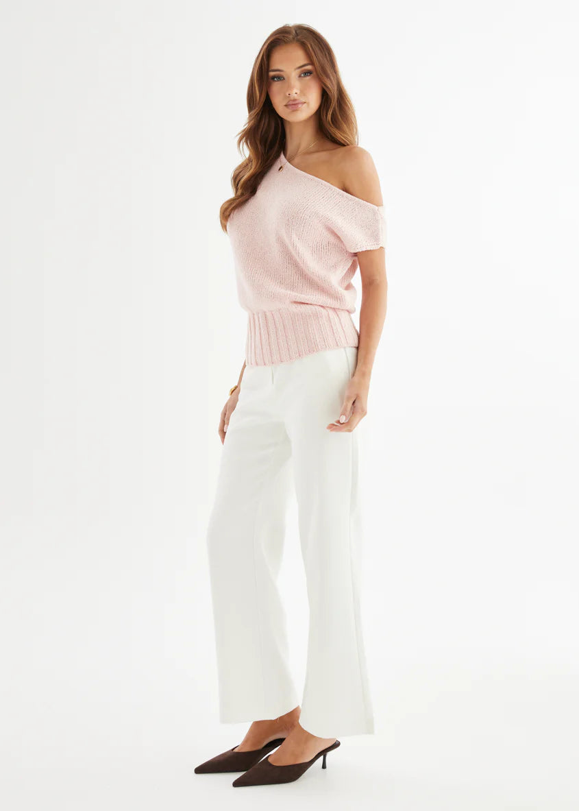Milana Drop Shoulder Top - Pink