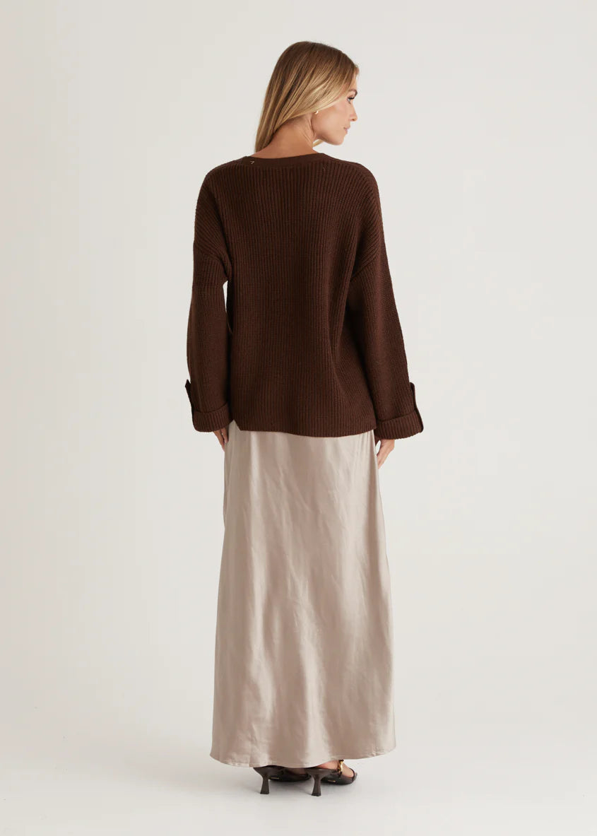 Shirley Cardigan - Chocolate