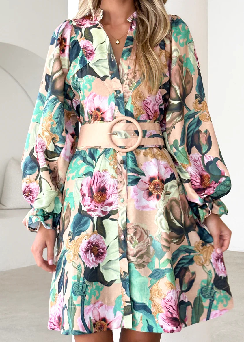 Angelina Dress - Mocha