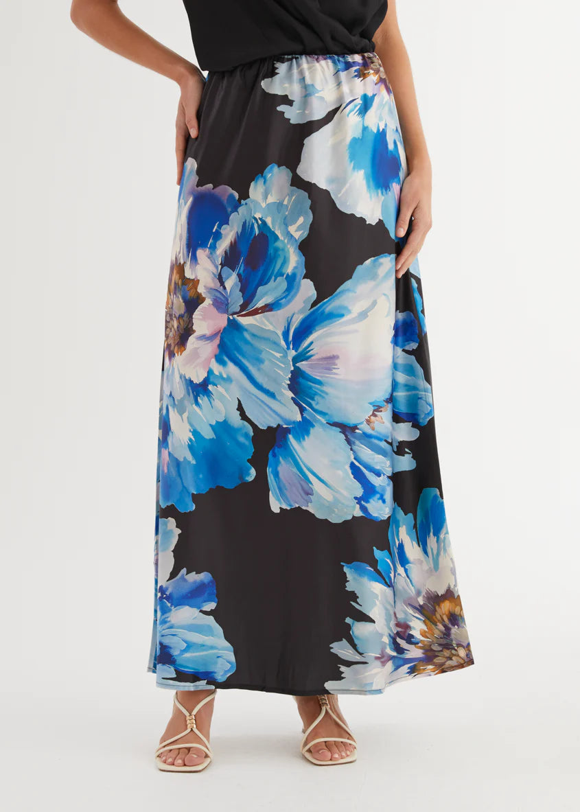 Allie Maxi Skirt - Midnight Bloom