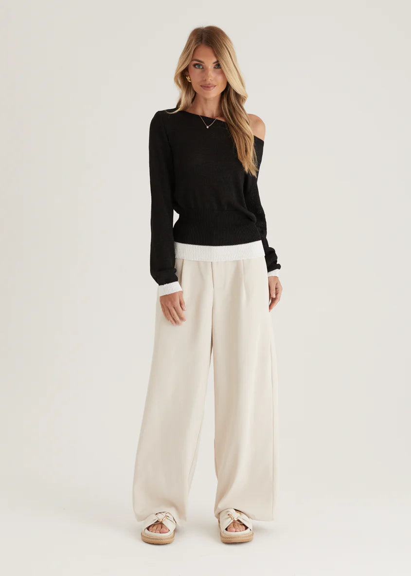 Clovelly Sweater - Black