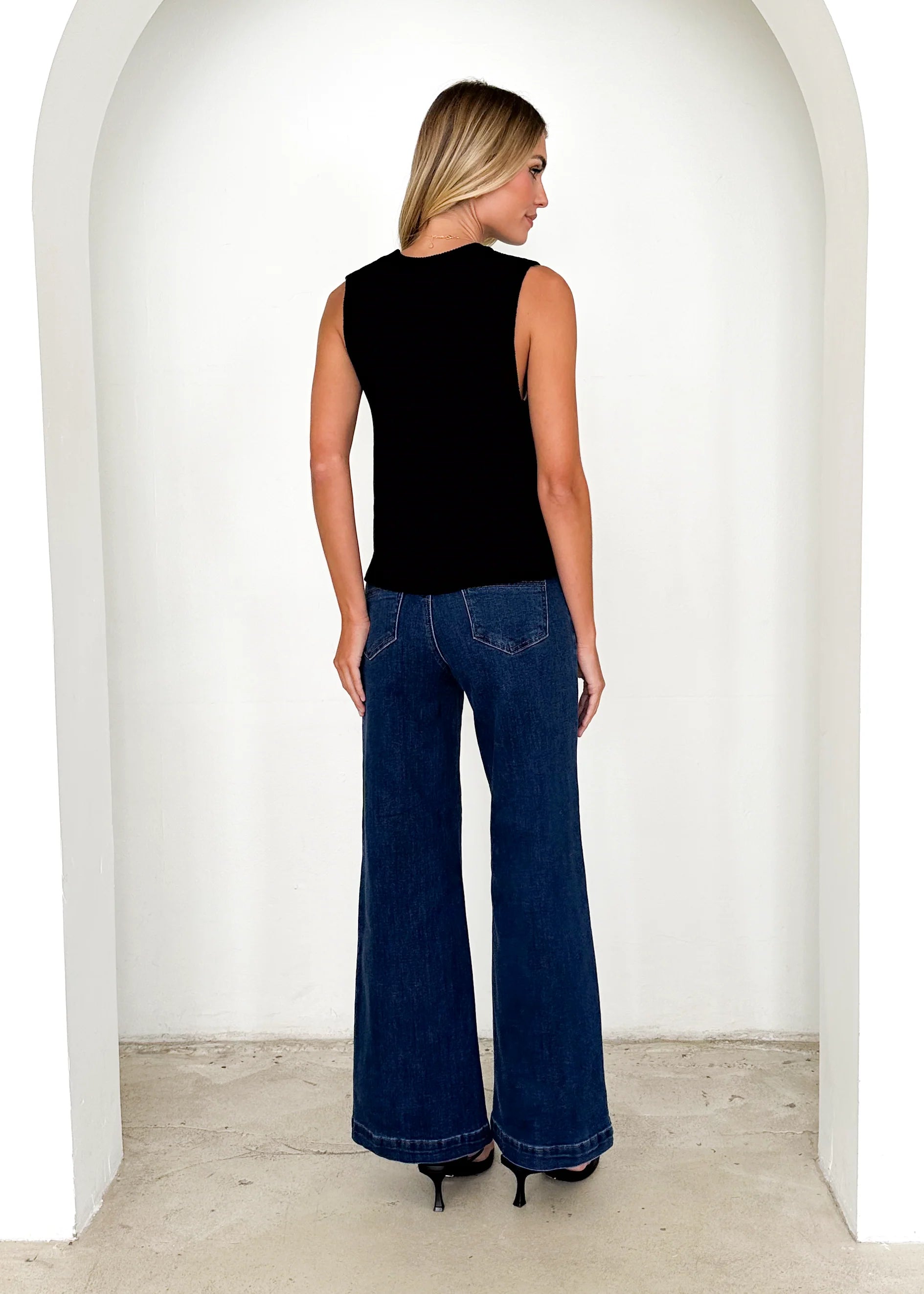 Jaylee Knit Tank - Black