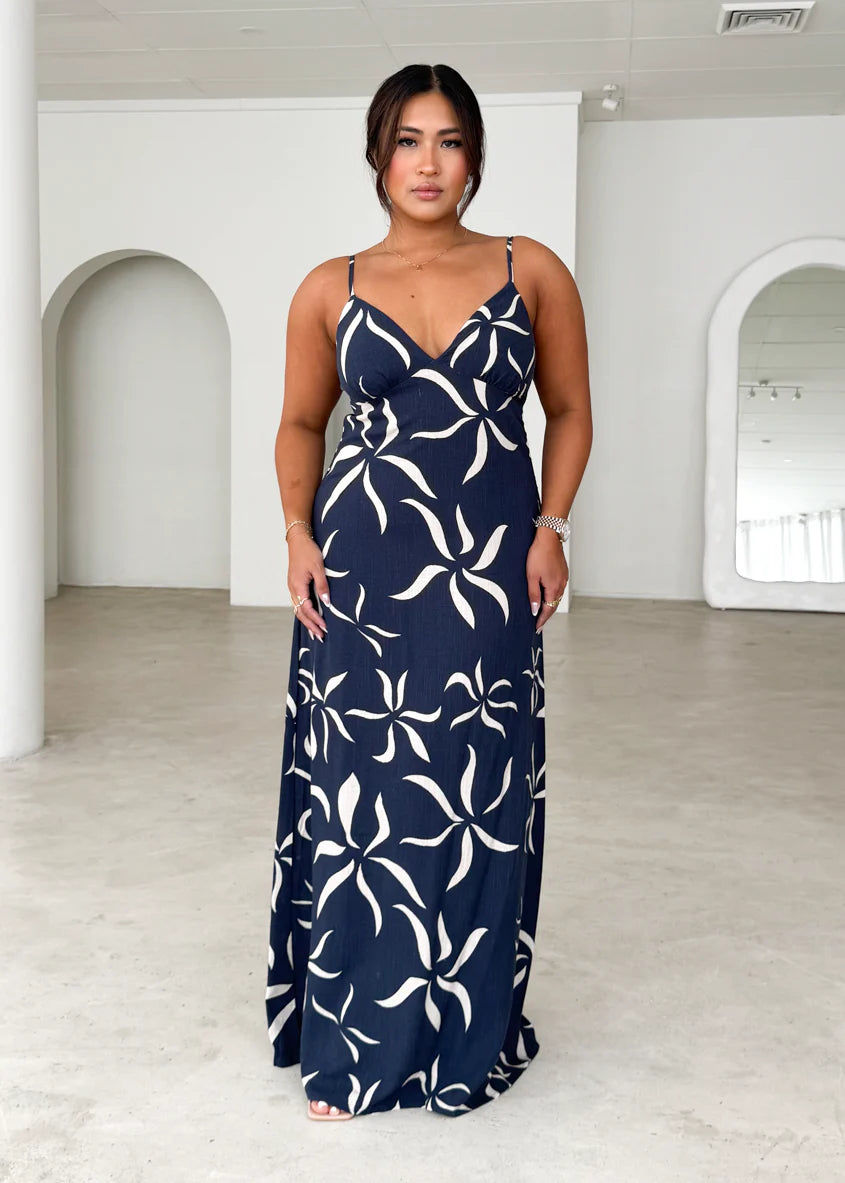 Cavalier Maxi Dress - Navy Ayana