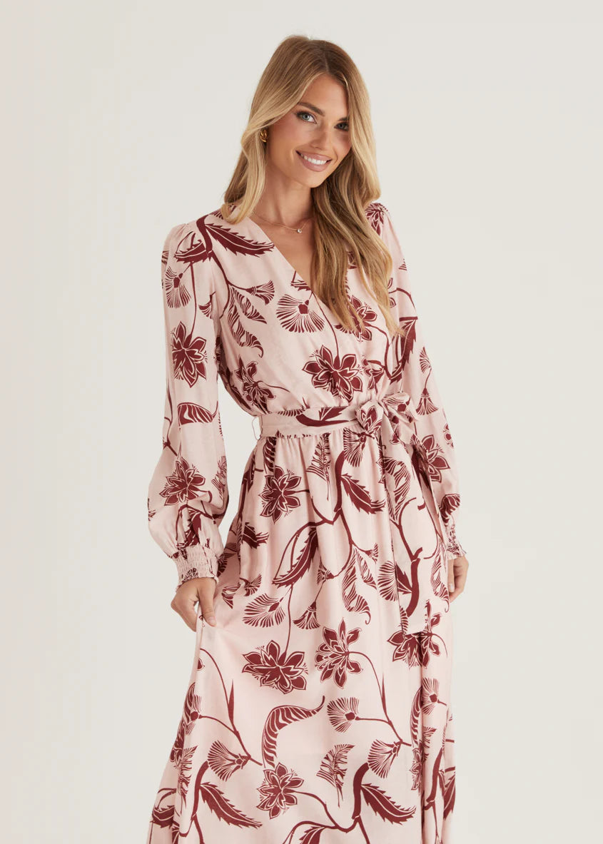 Runaway Maxi Dress - Blush Floral