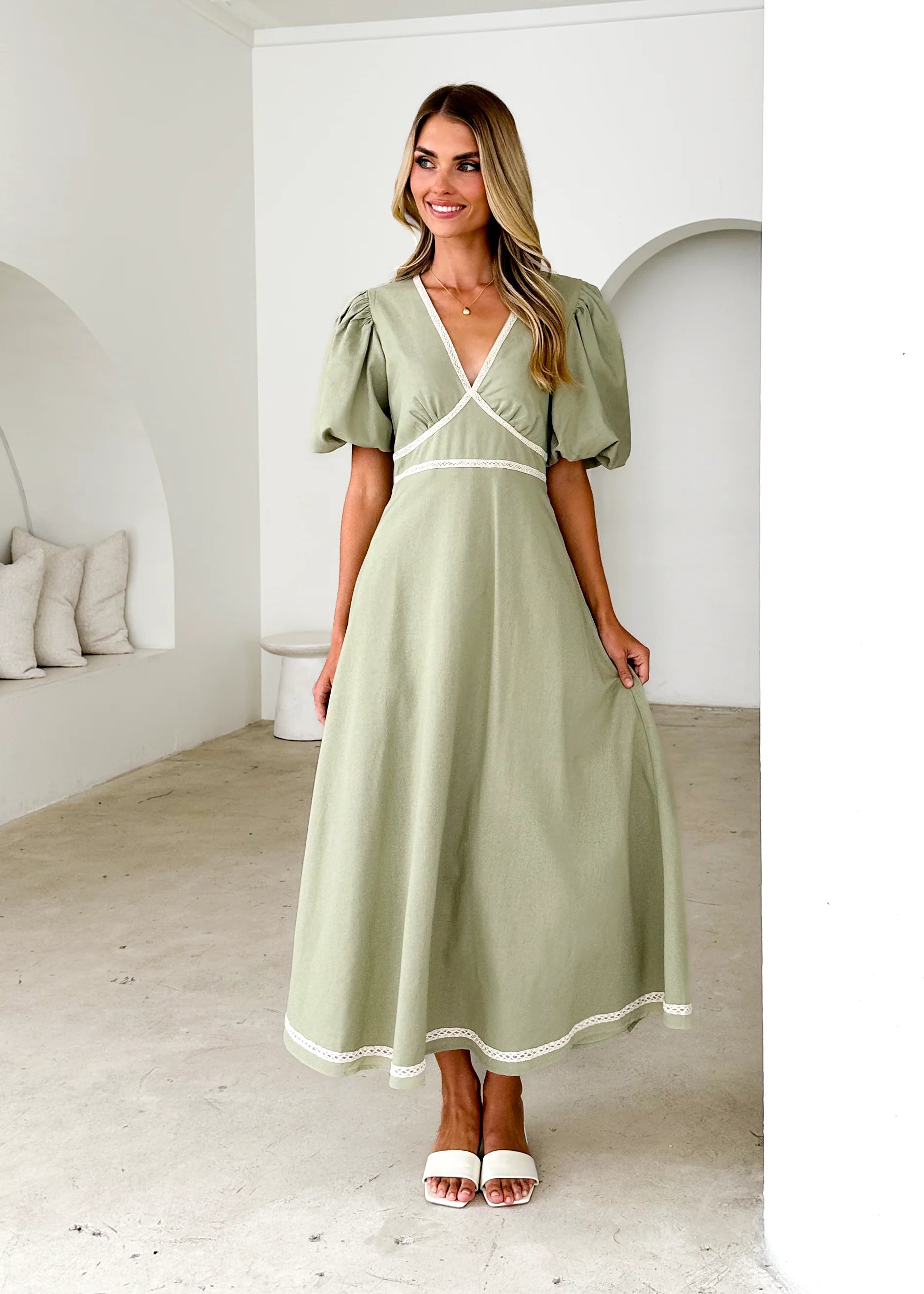 Ellodie Maxi Dress - Sage