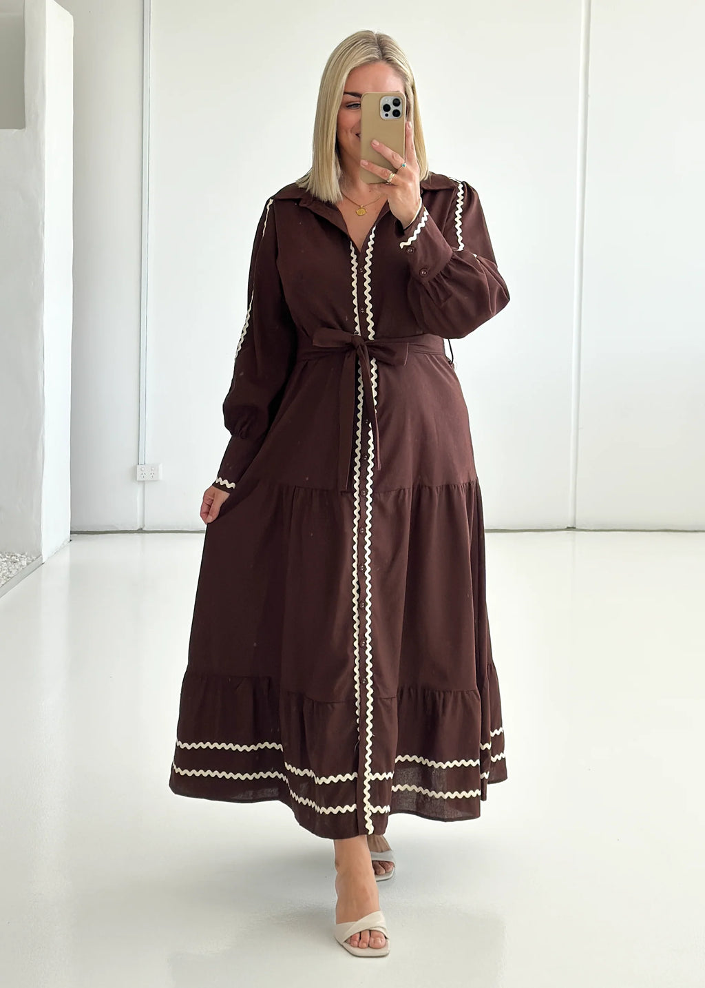 Jordana Maxi Dress - Espresso