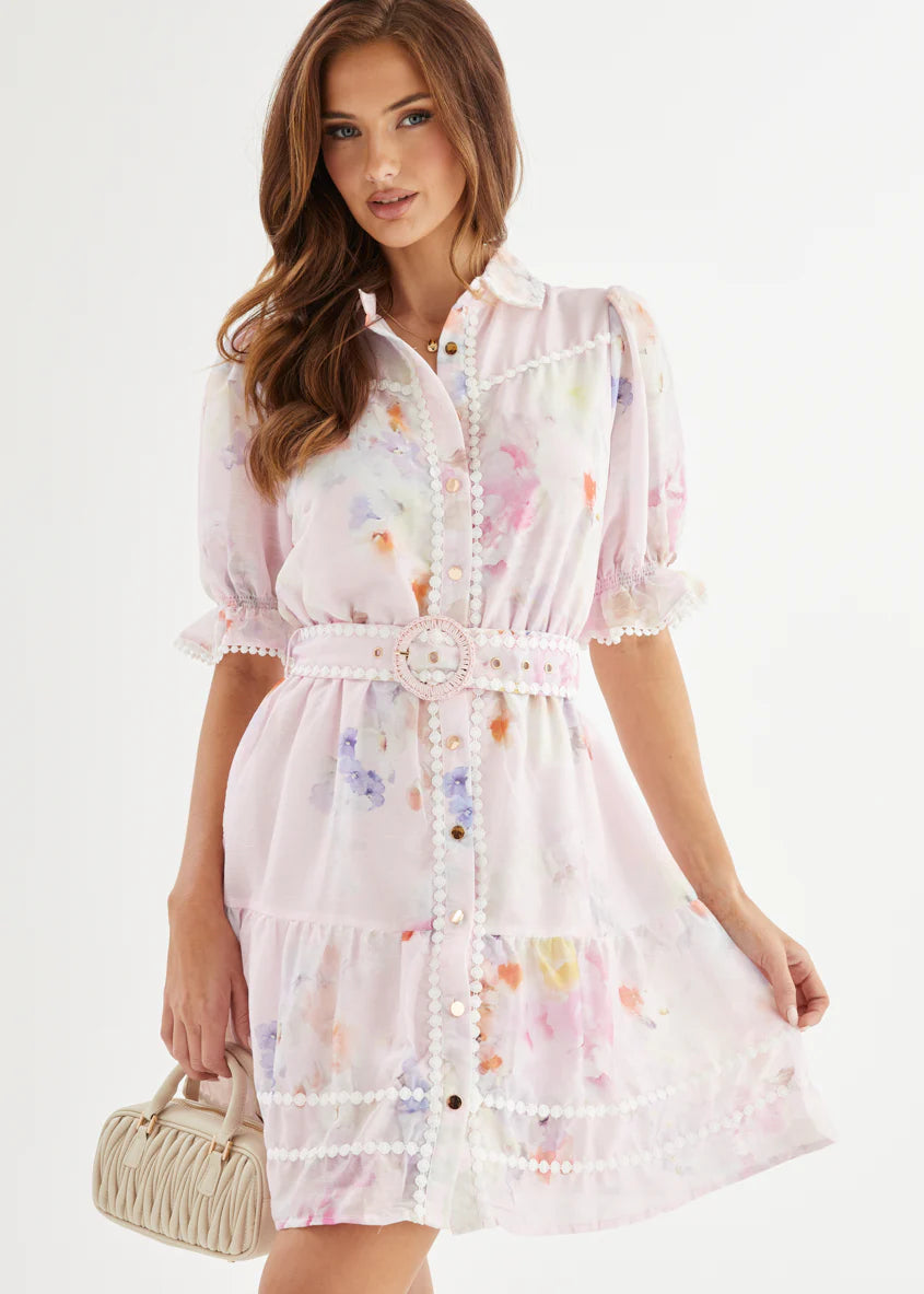 Celetia Dress - Pink Floral