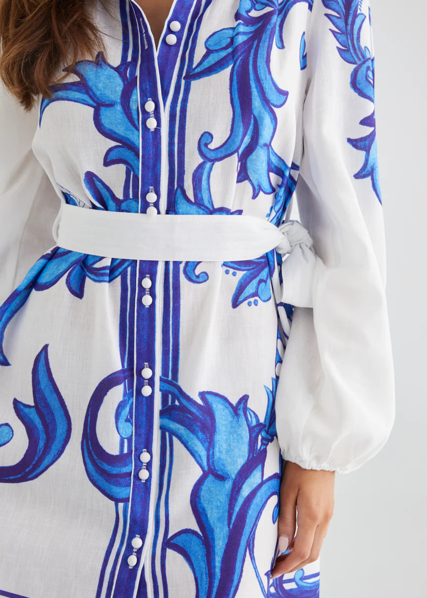 Nicoletta Dress - Blue Zayna