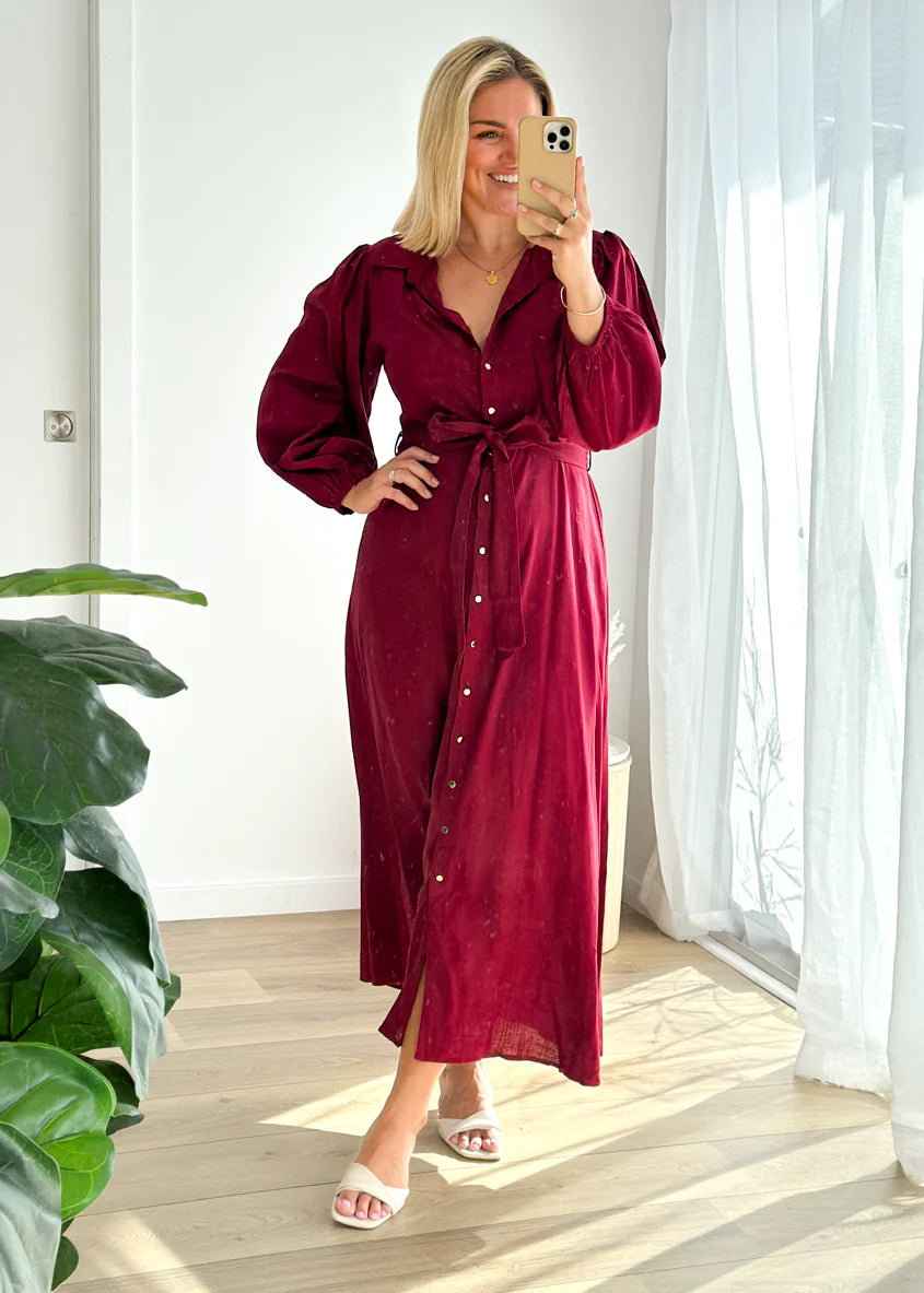 Romy Maxi Dress - Wine