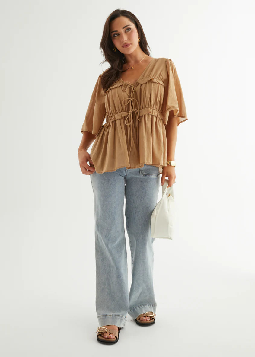 Imelda Blouse - Camel