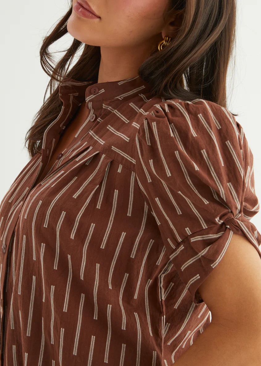 Becca Blouse - Milk Chocolate