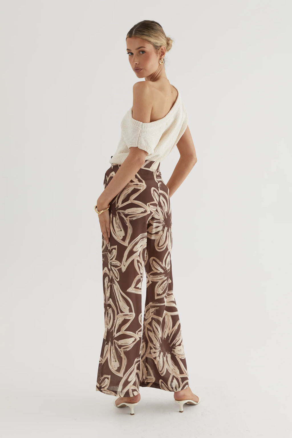 Vivianne Pants - Brown Floral