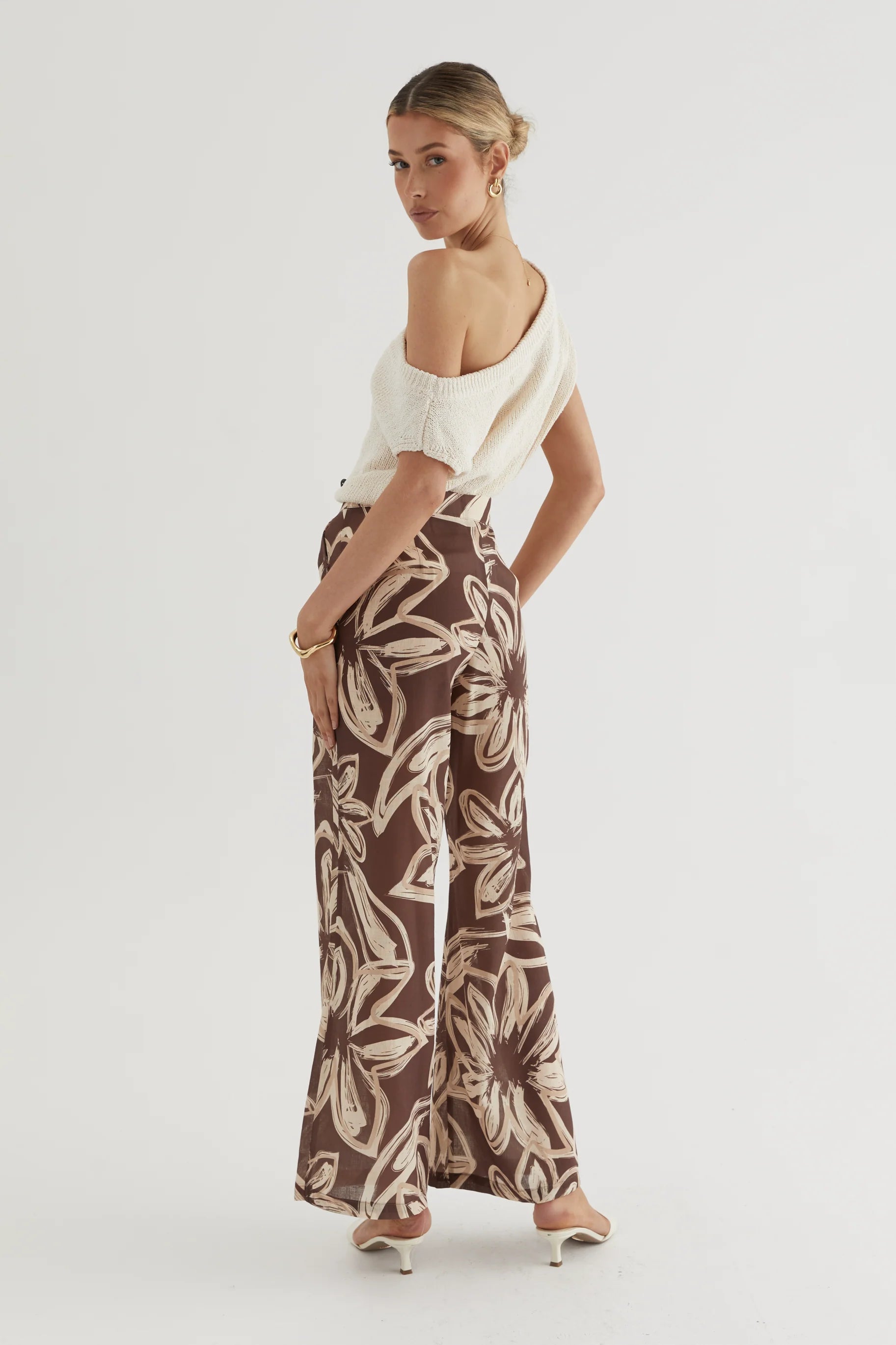 Vivianne Pants - Brown Floral