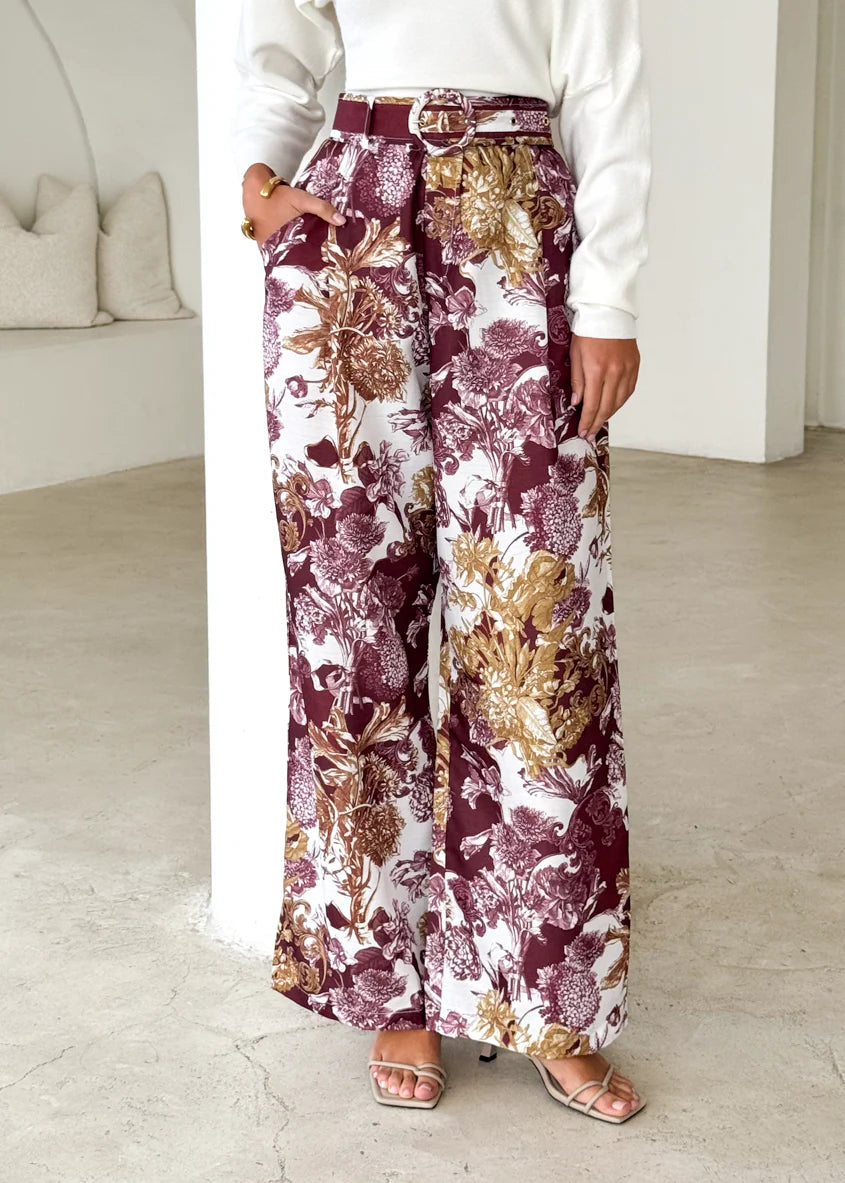 Tethroe Pants - Merlot Chateau