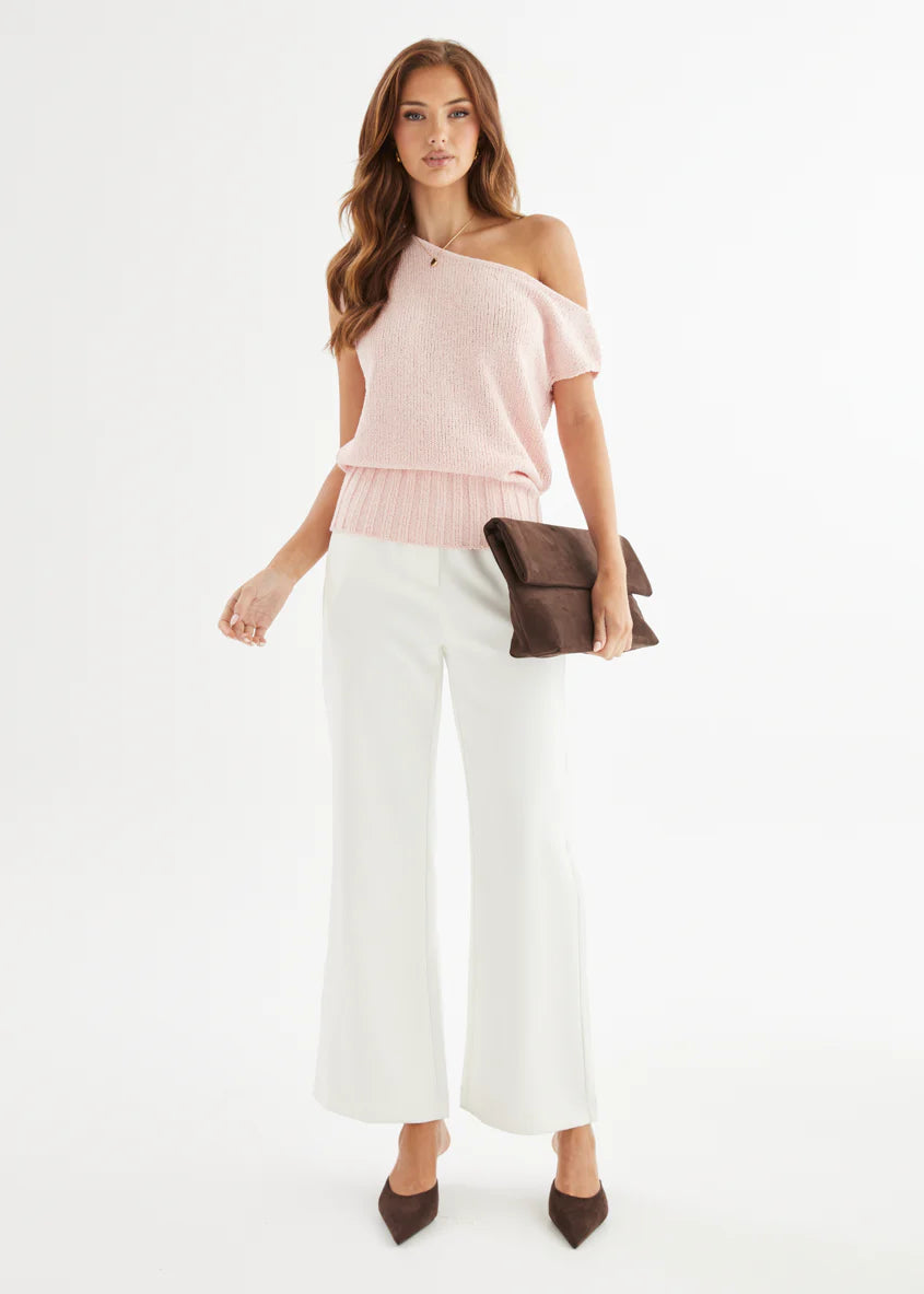 Milana Drop Shoulder Top - Pink