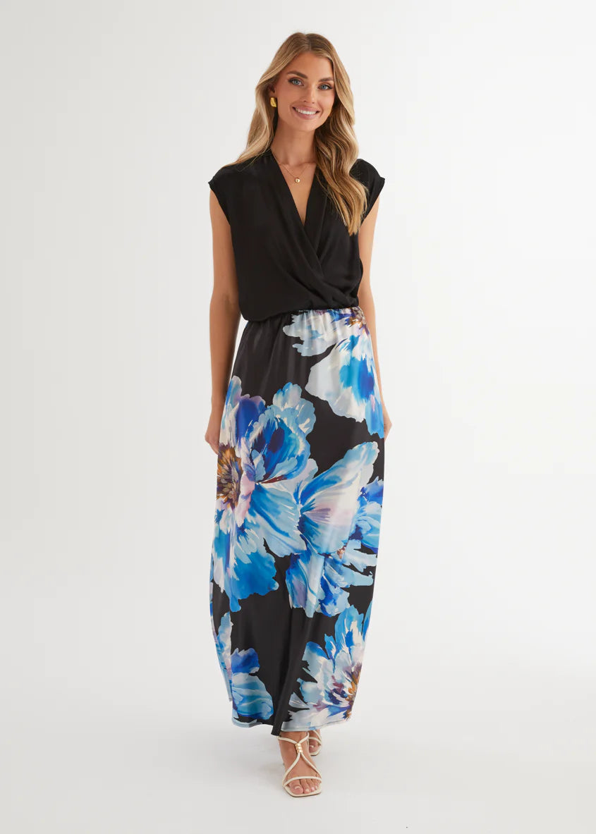 Allie Maxi Skirt - Midnight Bloom