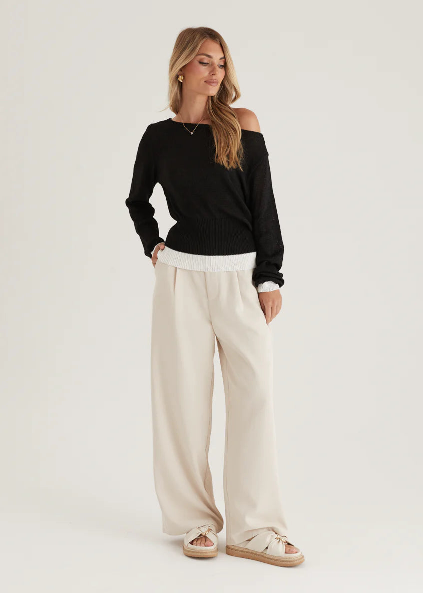 Clovelly Sweater - Black