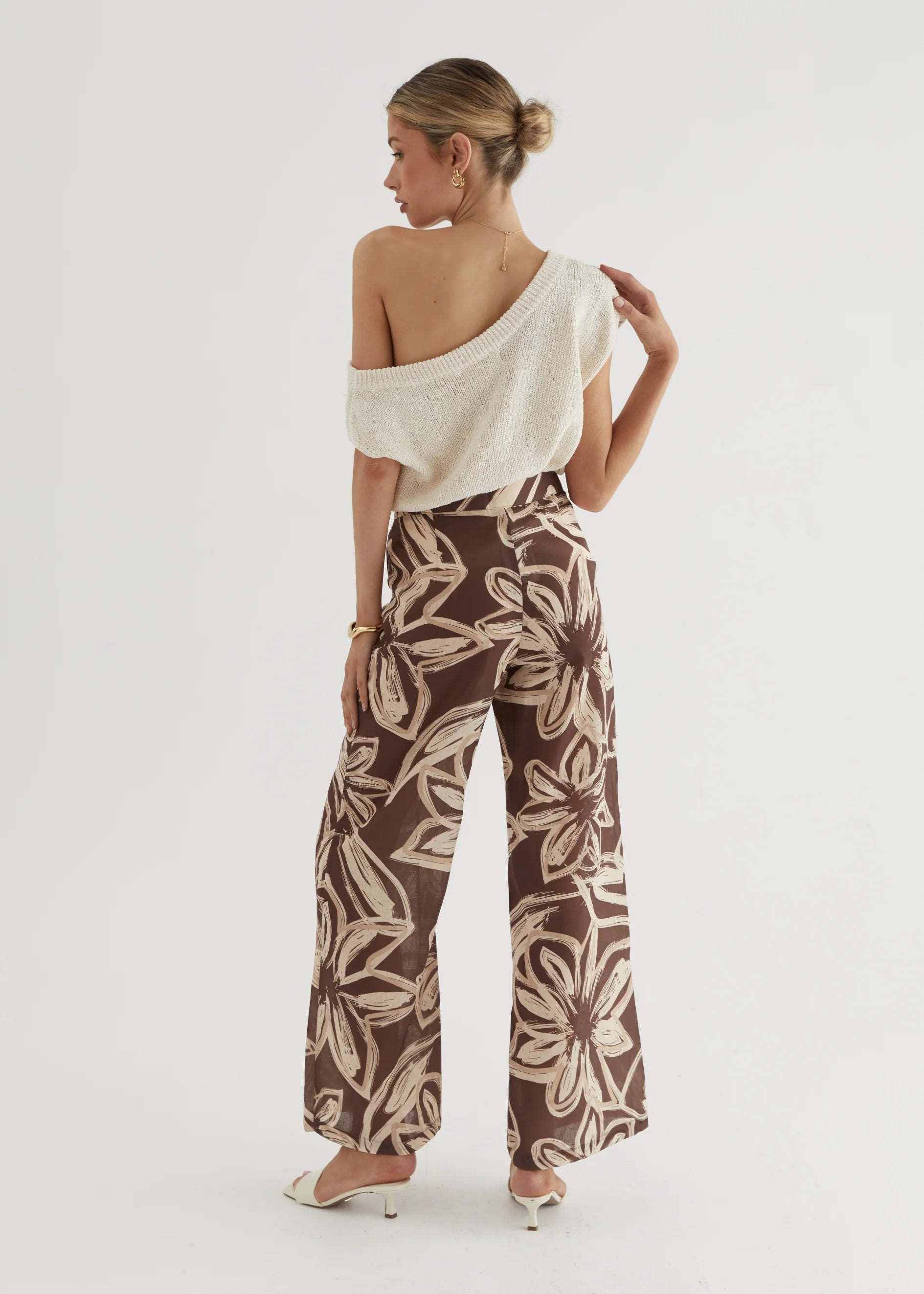 Vivianne Pants - Brown Floral