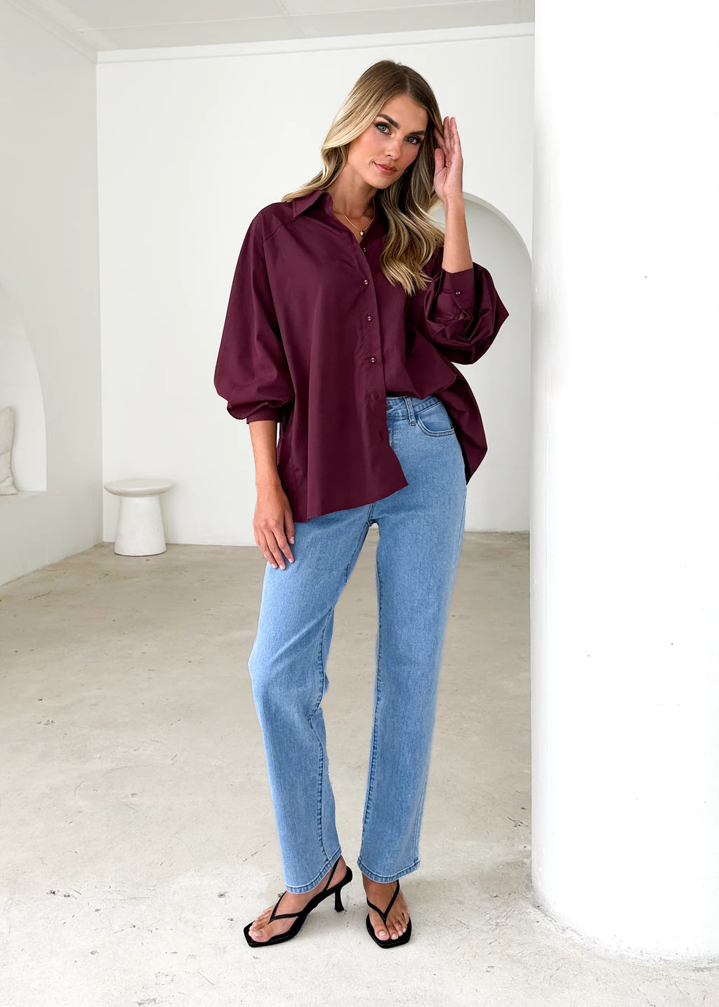 Kascade Shirt - Wine