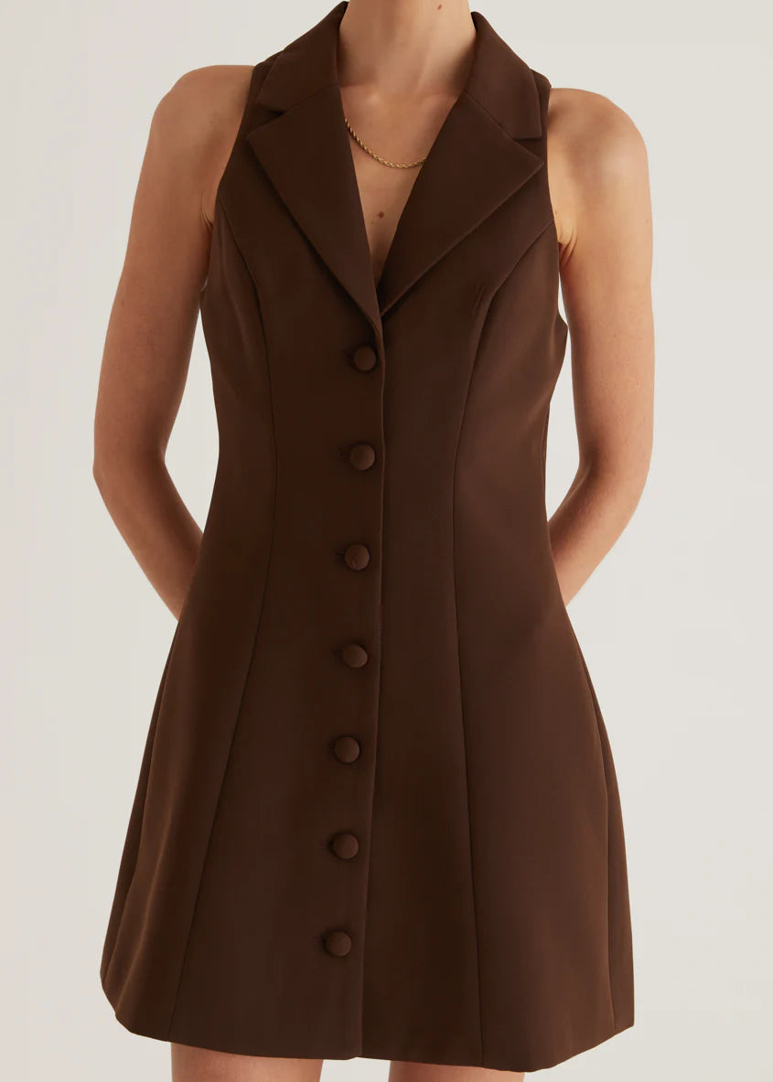 Nyssa Dress - Espresso