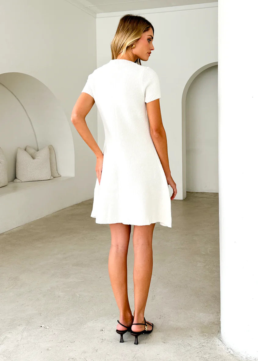 Savannah Knit Dress - Off White