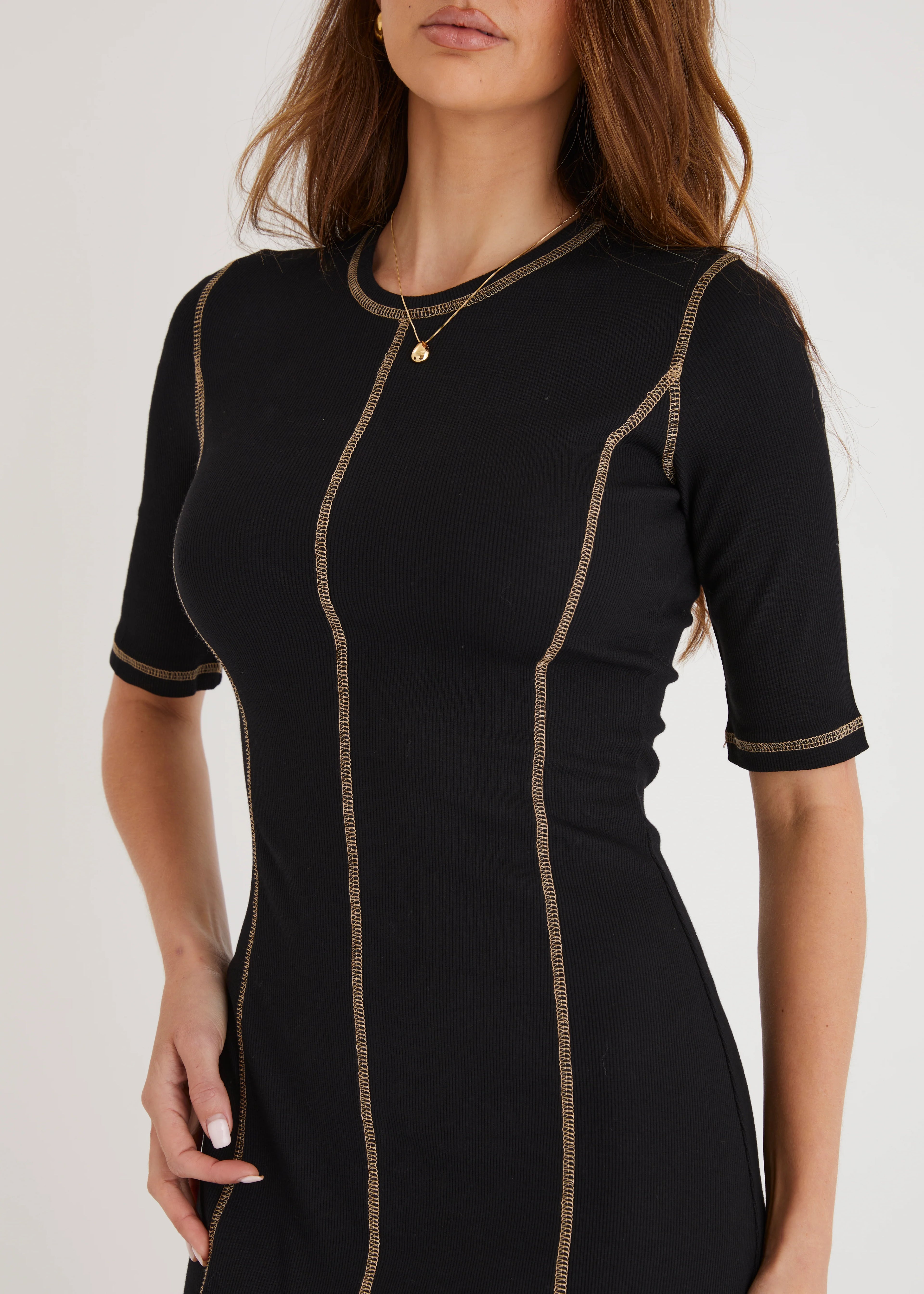 Simba Midi Dress - Black