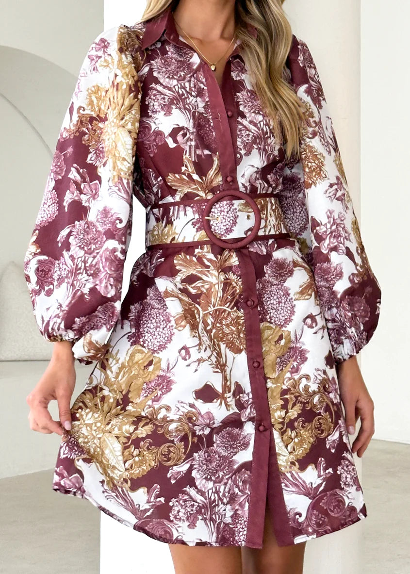 Tavana Dress - Merlot Chateau