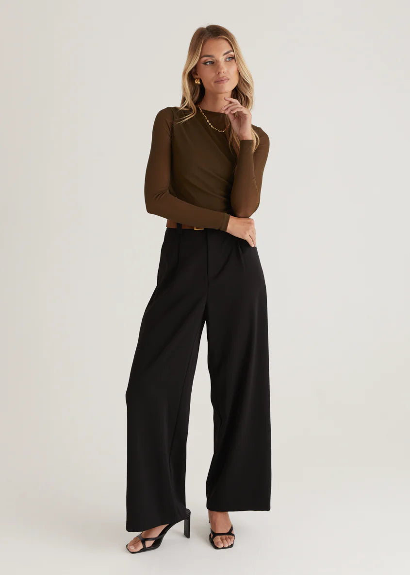 Corey Jersey Top - Olive