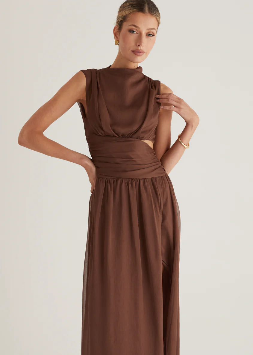 Everett Maxi Dress - Chocolate