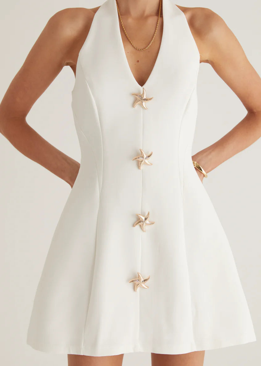 Oaklyn Halter Dress - Off White