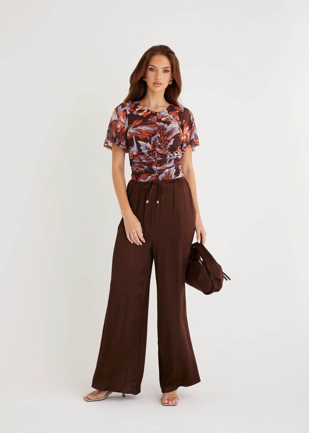 Joey Mesh Top - Autumn Leaf