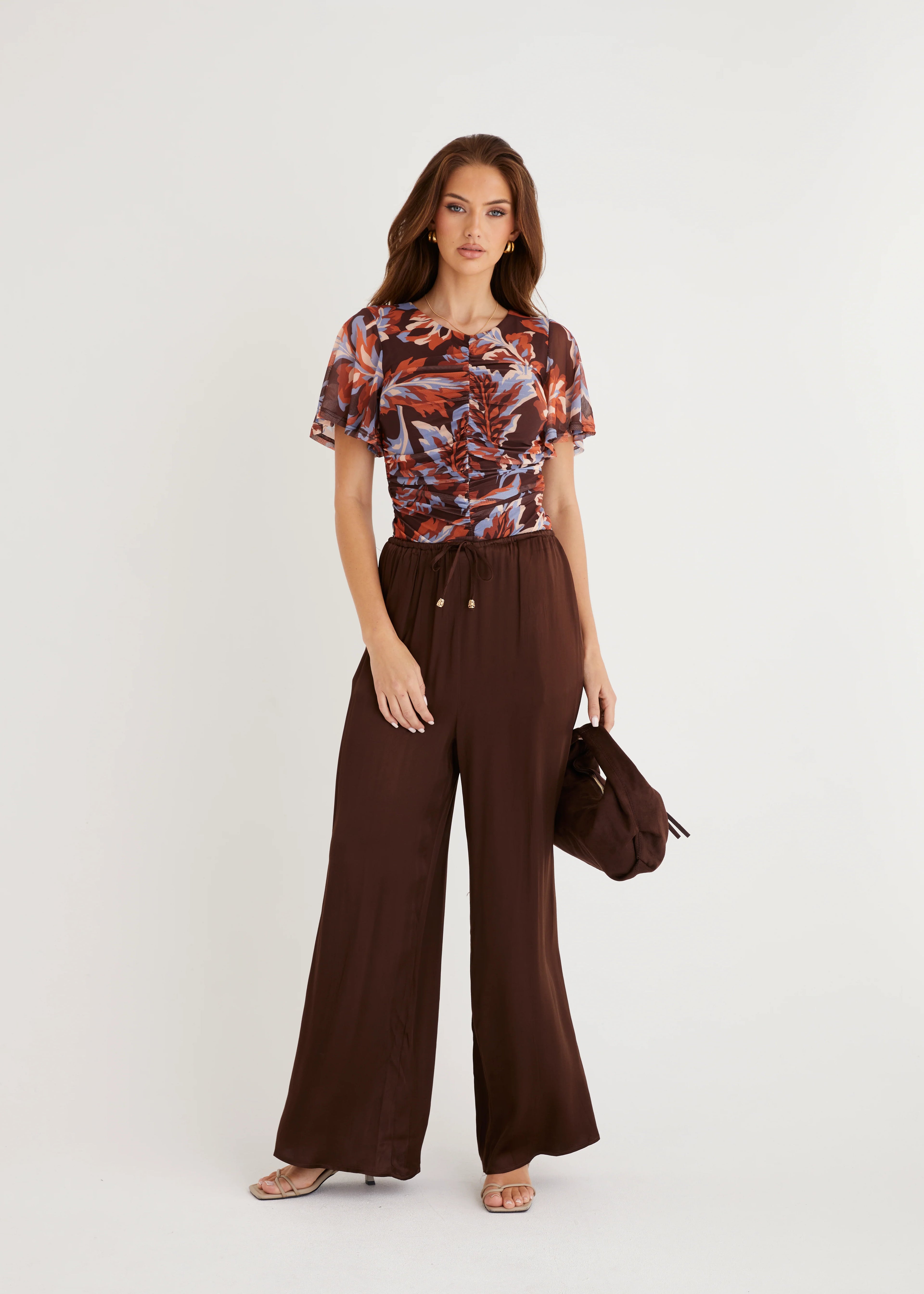 Joey Mesh Top - Autumn Leaf