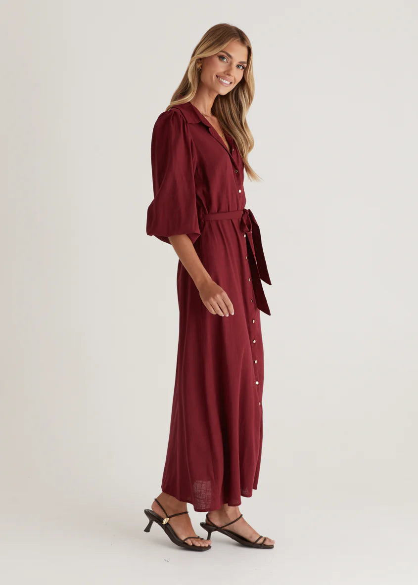 Romy Maxi Dress - Wine