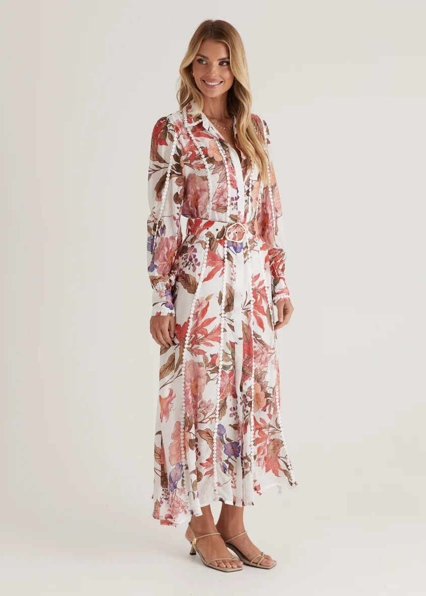Springwood Maxi Dress - Red Native
