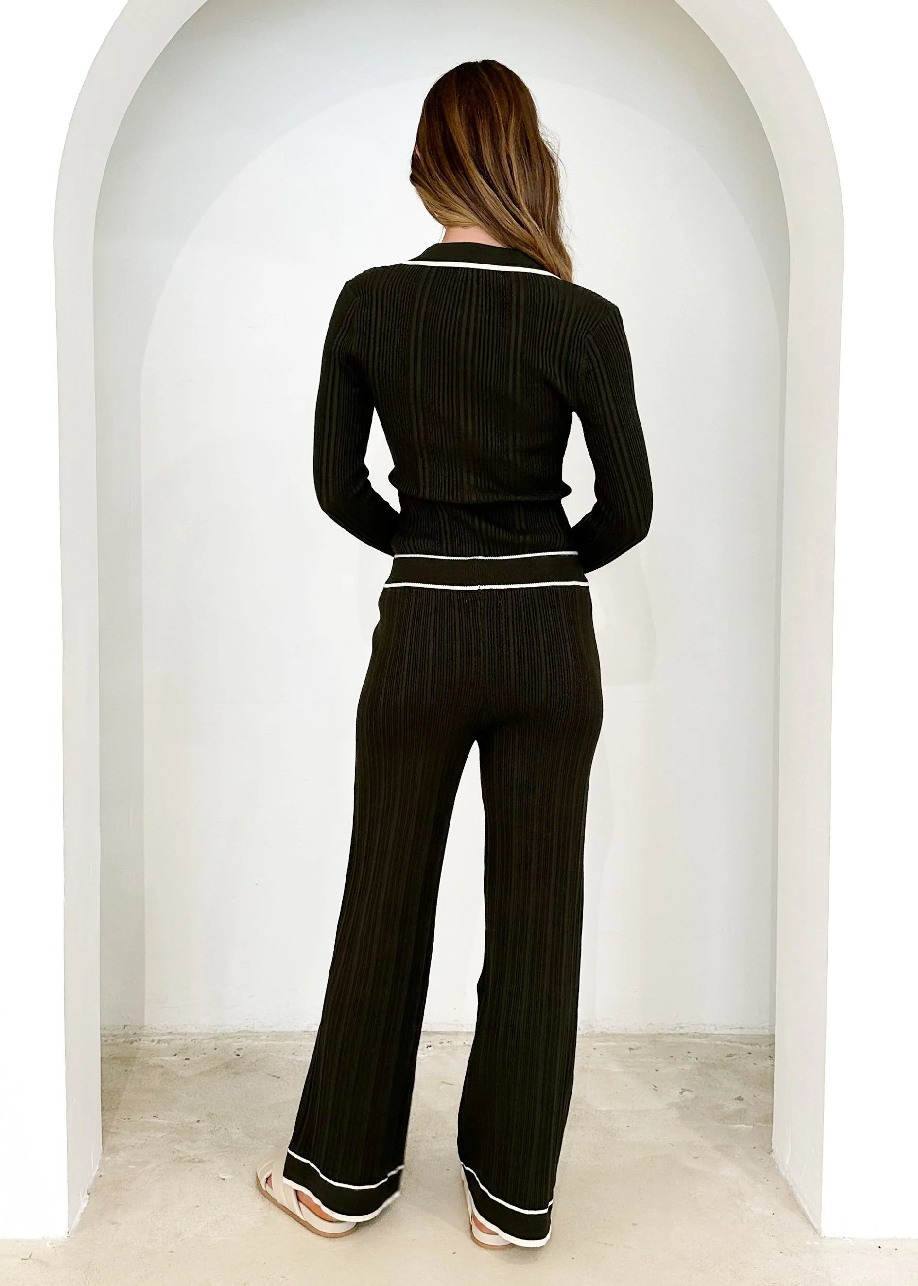 Lankra Knit Pants - Khaki