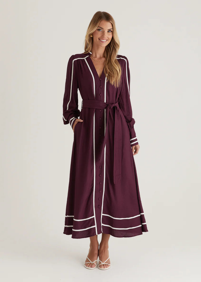 Melody Maxi Dress - Plum