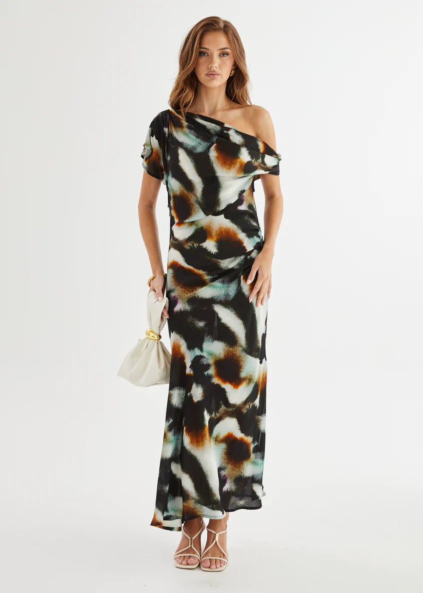 Ryda Drop Shoulder Midi Dress - Hesper