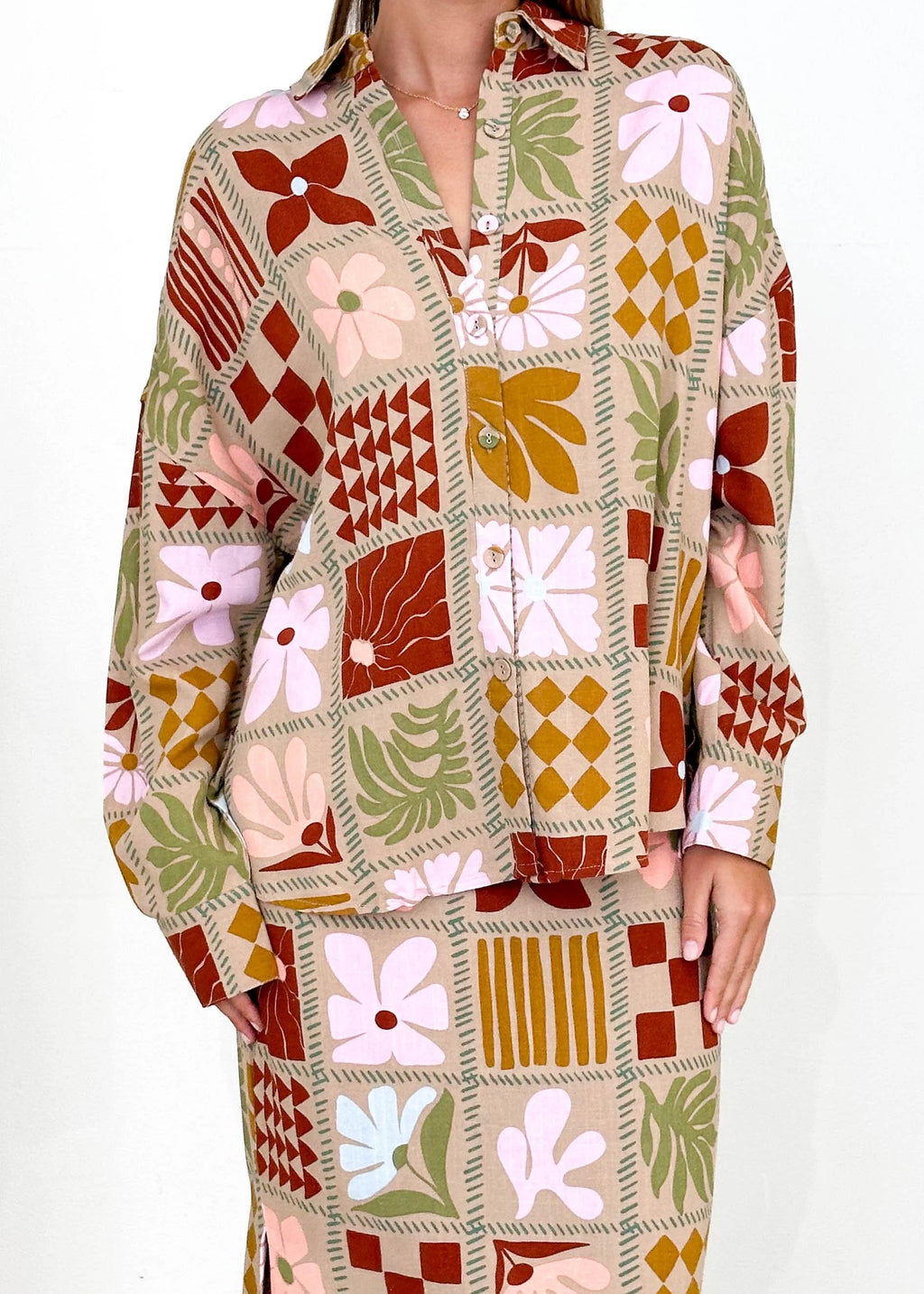 Ninessa Midi Skirt - Lisse Autumn