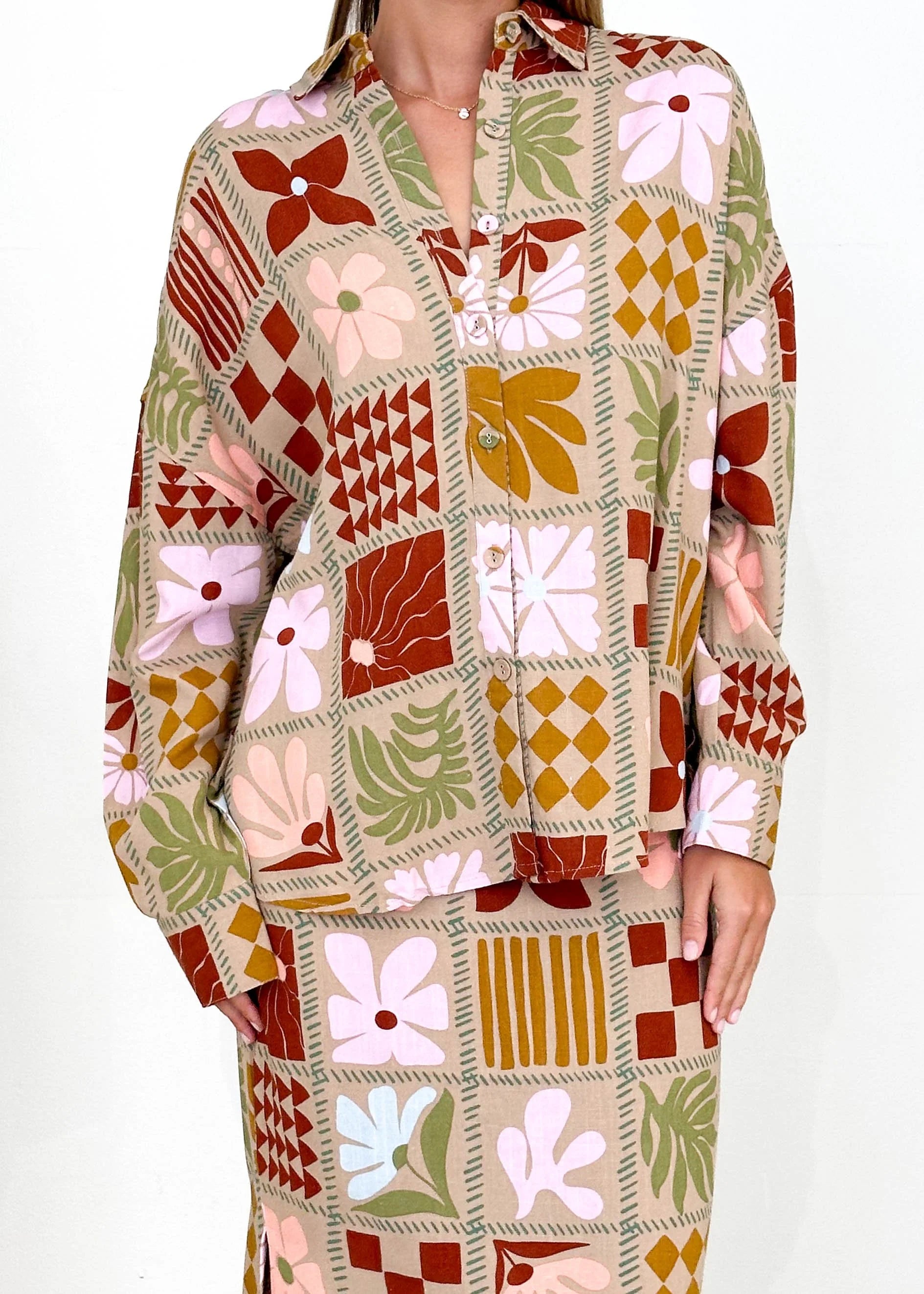 Ninessa Midi Skirt - Lisse Autumn