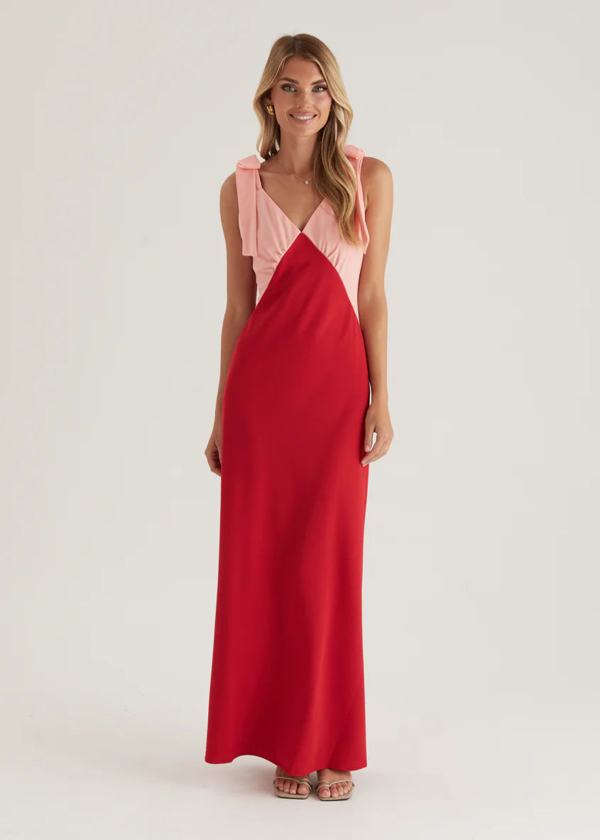 Formation Maxi Dress - Cherry Splice