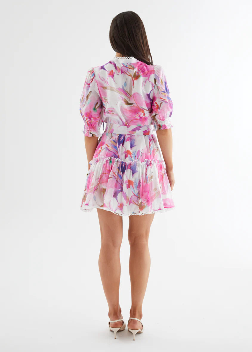 Lillian Dress - Pink Bouquet