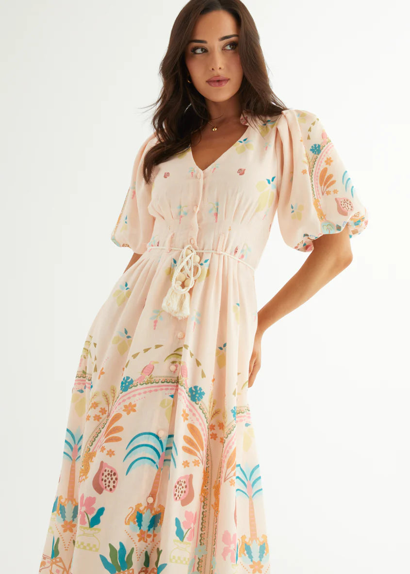 Alma Midi Dress - Acacia