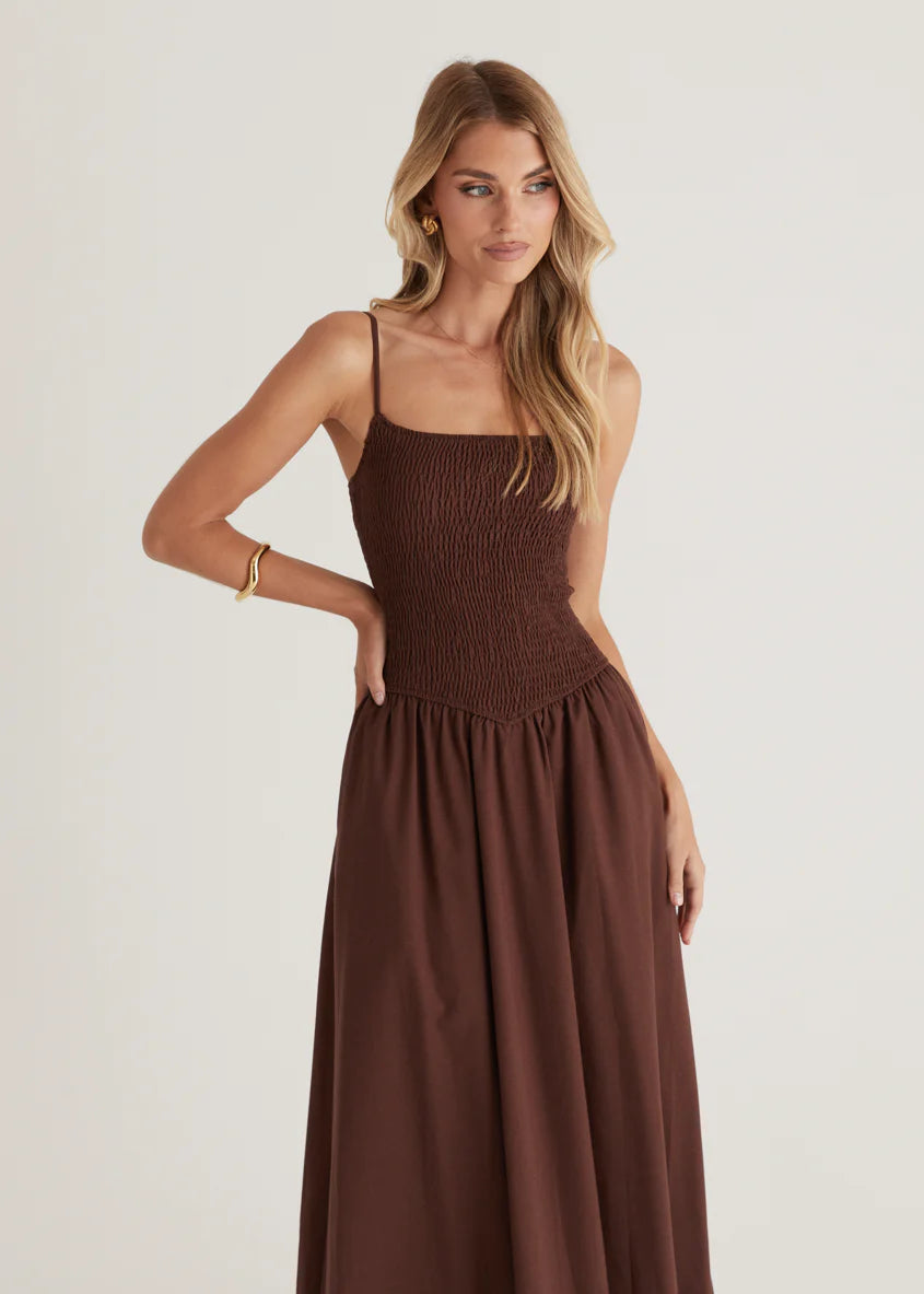 Skye Maxi Dress - Chocolate